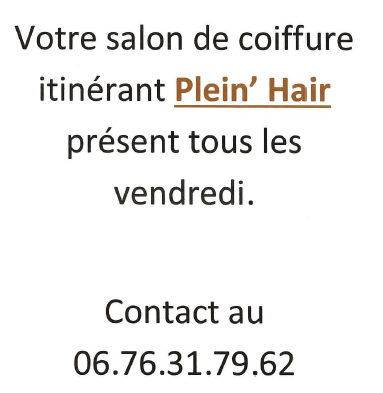 Salon de coiffure Plein'Hair