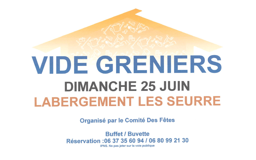 Vide grenier annuel du Comité des Fêtes 