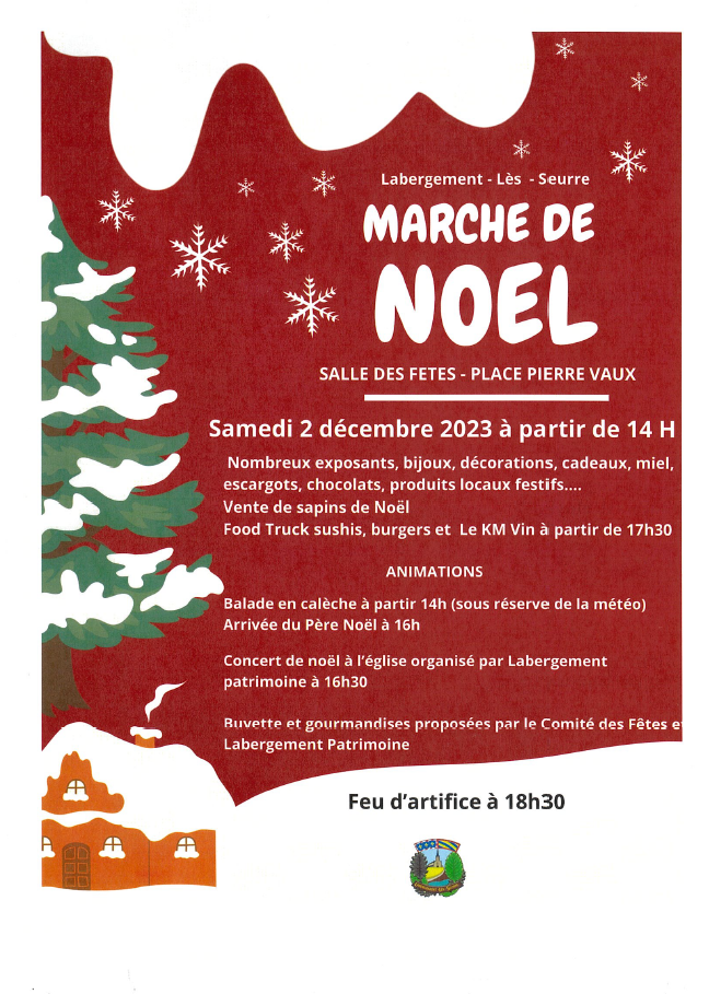 Marché de Noël du 2 décembre 2023 